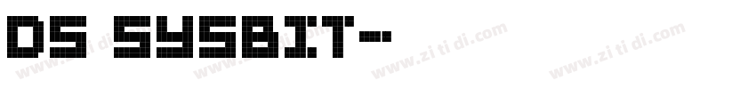 DS SysBit字体转换